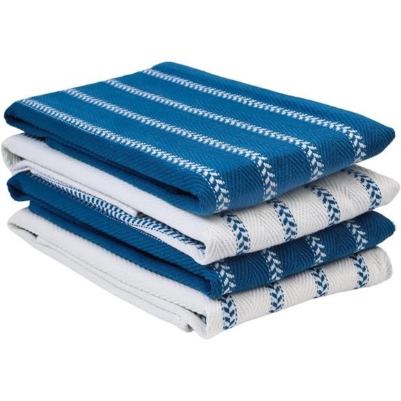 Kitchen Towels Set - Pack of 4 Cotton Dish Towels for Drying Dishes, 18”x 28” - Picture 1 of 7